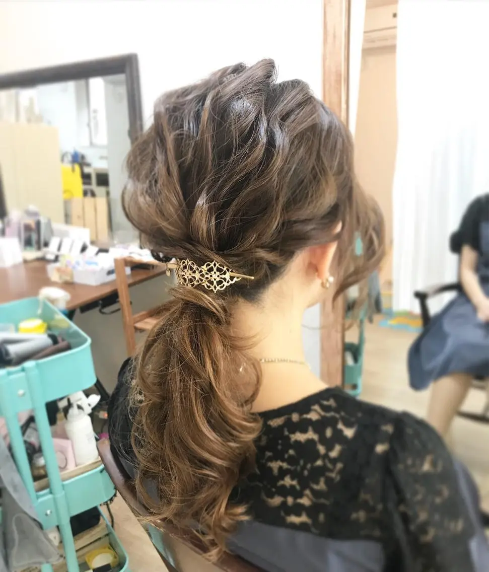 ロング ヘアアレンジ 早朝✨ヘアセット 着付け/清水玲歌のその他イメージ