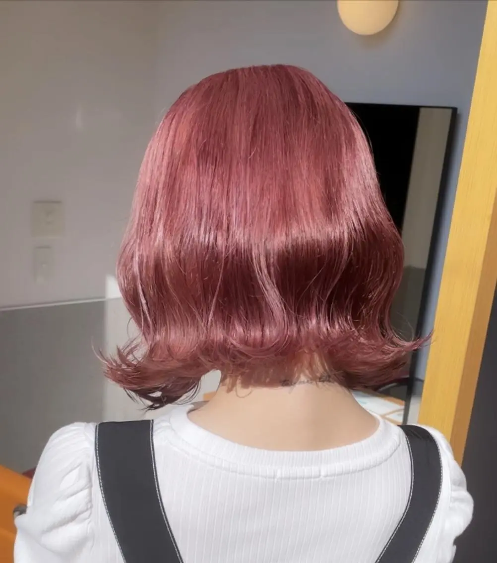 ミディアム カラー ヘアカラー トリートメント ケアブリーチ/ レイヤー/vardyのヘアスタイル