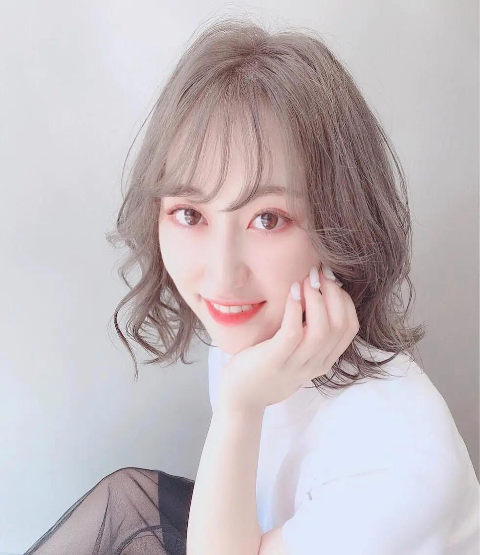 ショート カラー パーマ ヘアアレンジ EIGHTSOL博多 筑紫口店 溝口里穂のヘアスタイル