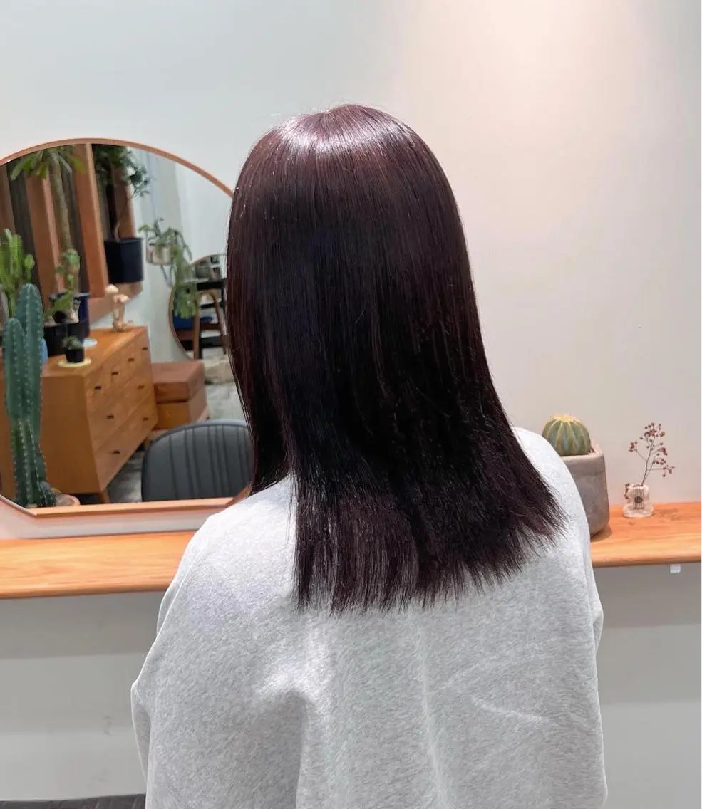 カラー ラベンダーカラー aiko【艶カラー ・ミニモ年内で終了】のヘアスタイル