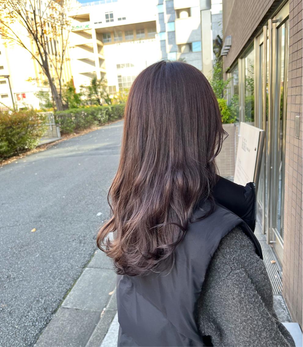 ロング カラー ベージュカラー ラベンダーカラー ラベンダーベージュ 植田 敬太のヘアスタイル
