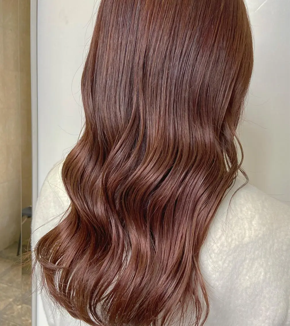ロング カラー ヘアカラー トリートメント ヘアセット 地毛風艶カラー🌿 喜多夏海のヘアスタイル