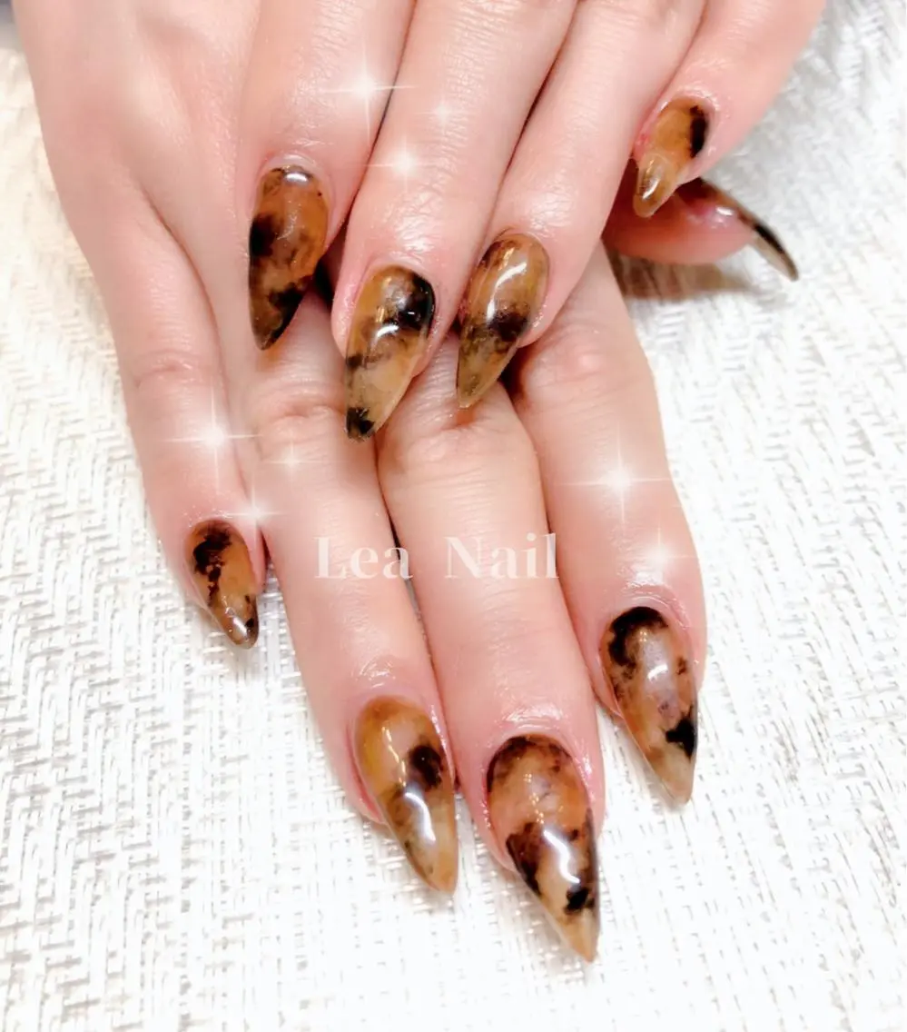 ネイル べっ甲ネイル Lea Nailのネイルデザイン