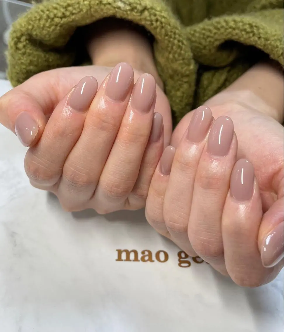 ネイル ジェルネイル ワンカラーネイル ハンドネイル ray's nailのネイルデザイン