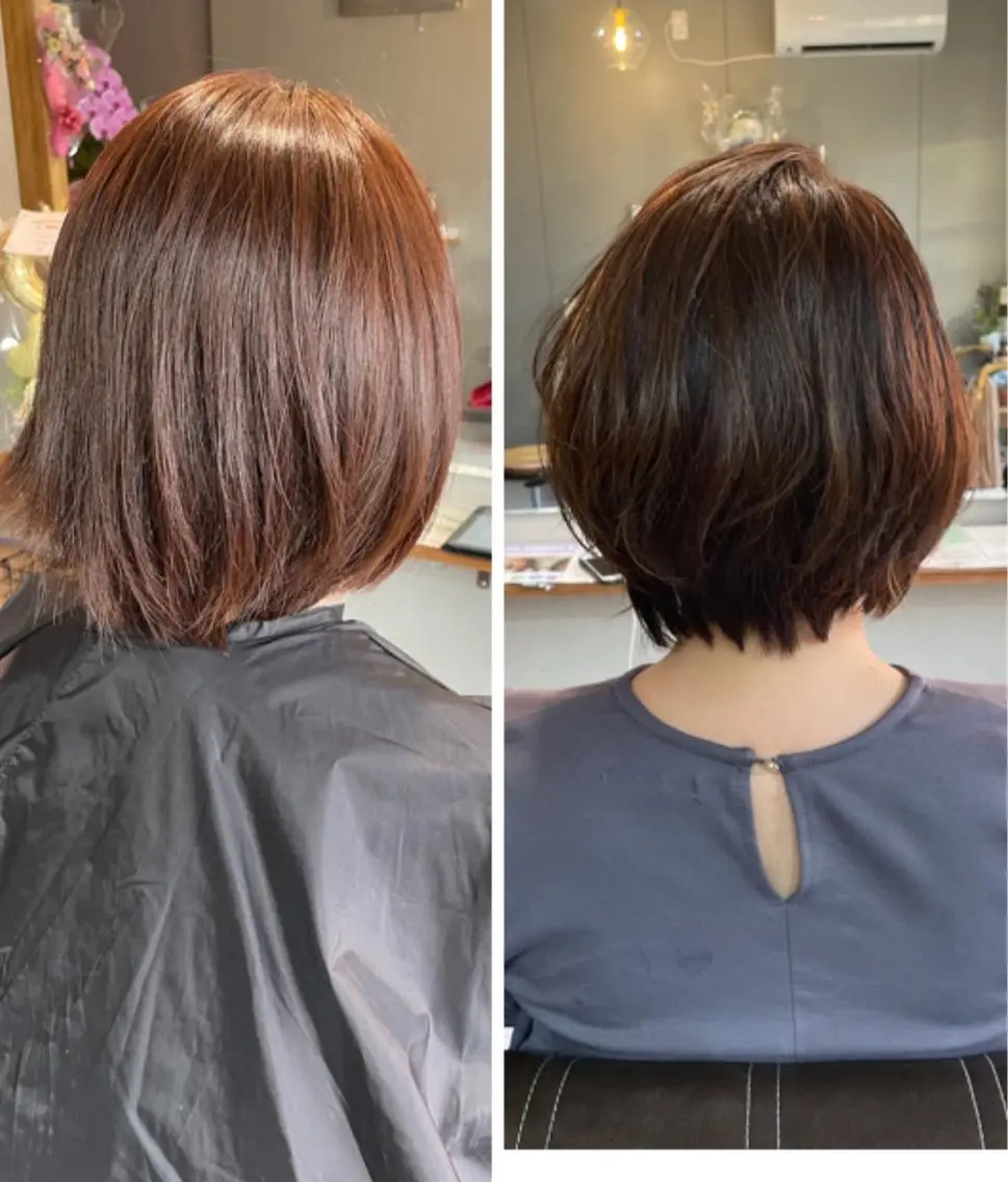 ミディアム 阪本 亜由美のヘアスタイル
