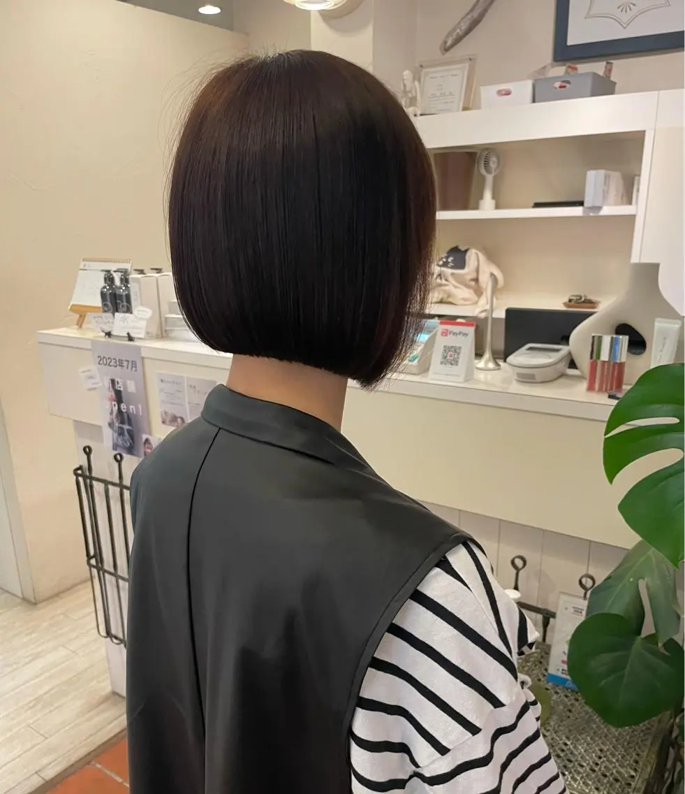 ショート ボブ カット kako /透明感カラー🤍のヘアスタイル