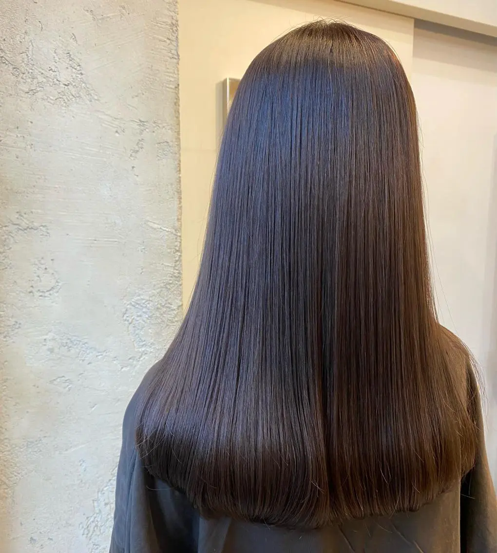 ロング カラー ブラウンカラー ショコラブラウン 髪質改善 トリートメント マンツーマン 美容師💚コウブチのヘアスタイル