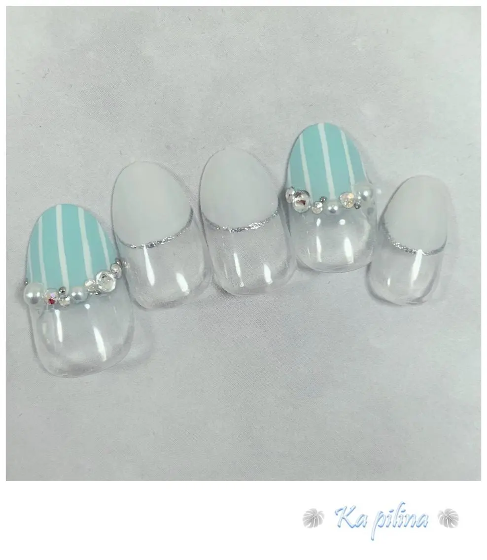 ネイル グリーン Nail salon Ka pilinaのネイルデザイン