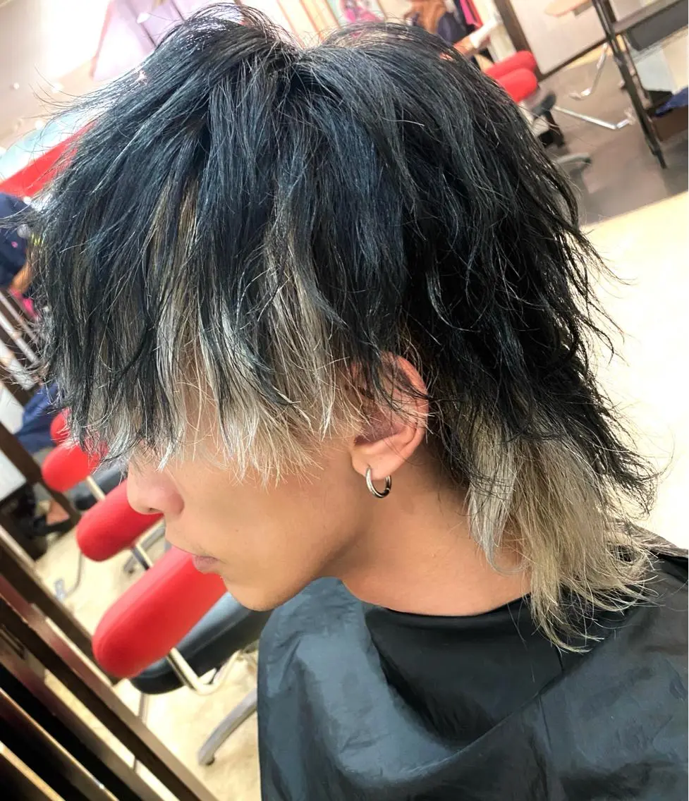 ショート カラー ヘアアレンジ メンズ 🐺ウルフの神🐺 /カラー/けいすけのヘアスタイル