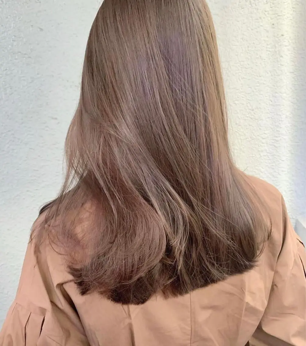 カラー ヘアカラー レイヤーカット🍏 オリーブ/ののかのヘアスタイル