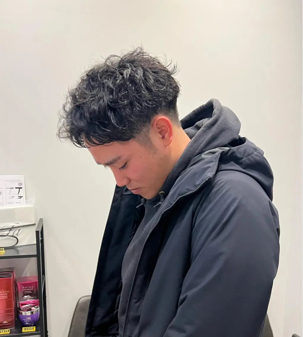 パーマ メンズ メンズパーマ ニュアンスパーマ 吉川 陽菜のヘアスタイル