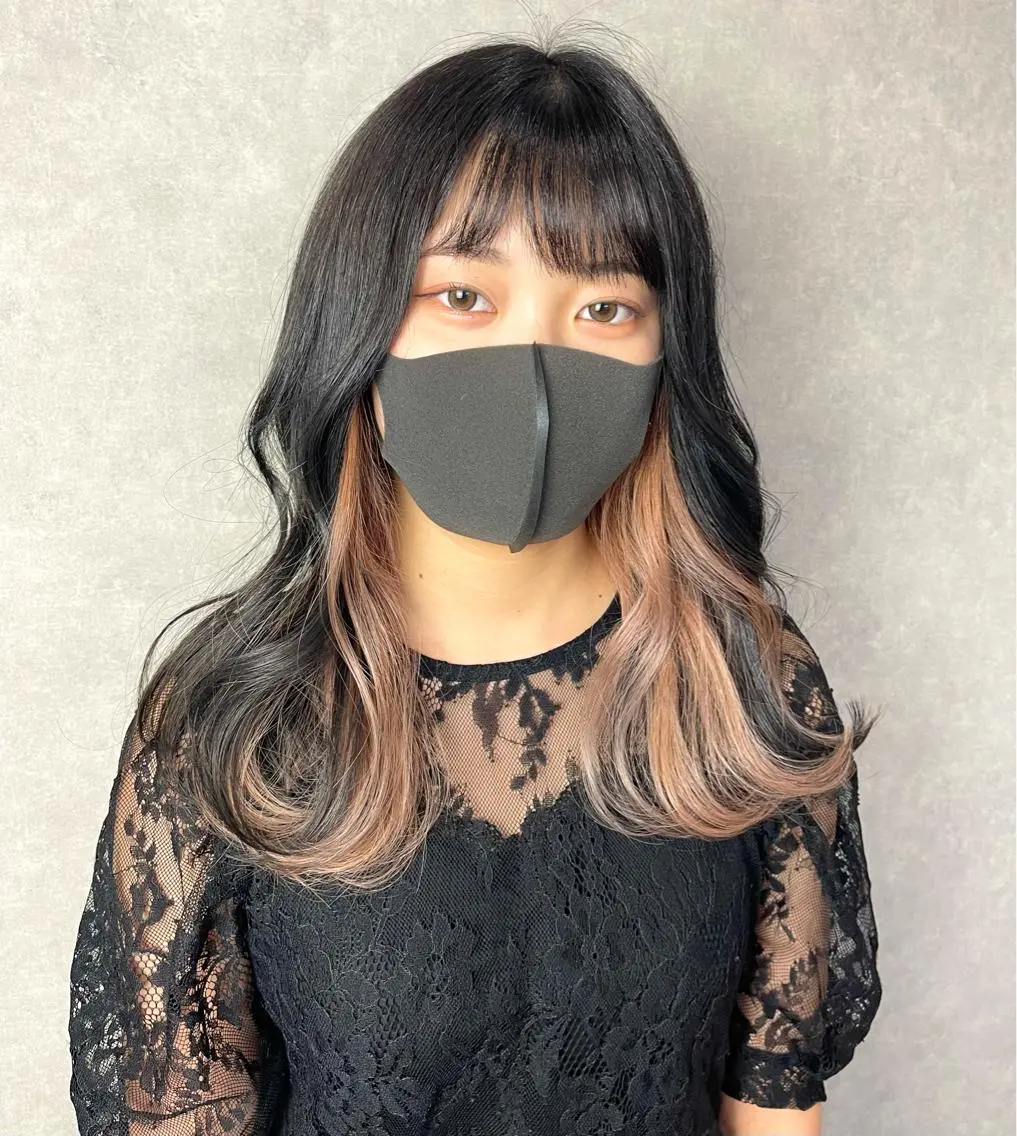 セミロング カラー カット ヘアカラー トリートメント 一ノ瀬 暁のヘアスタイル