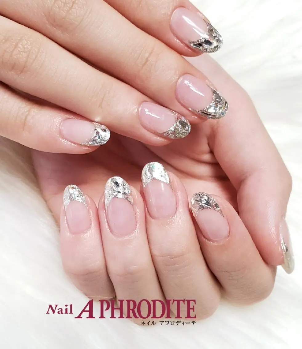 ネイル クリアネイル フレンチネイル ジェルネイル ソフトジェル ハンドネイル Nail Aphroditeのネイルデザイン