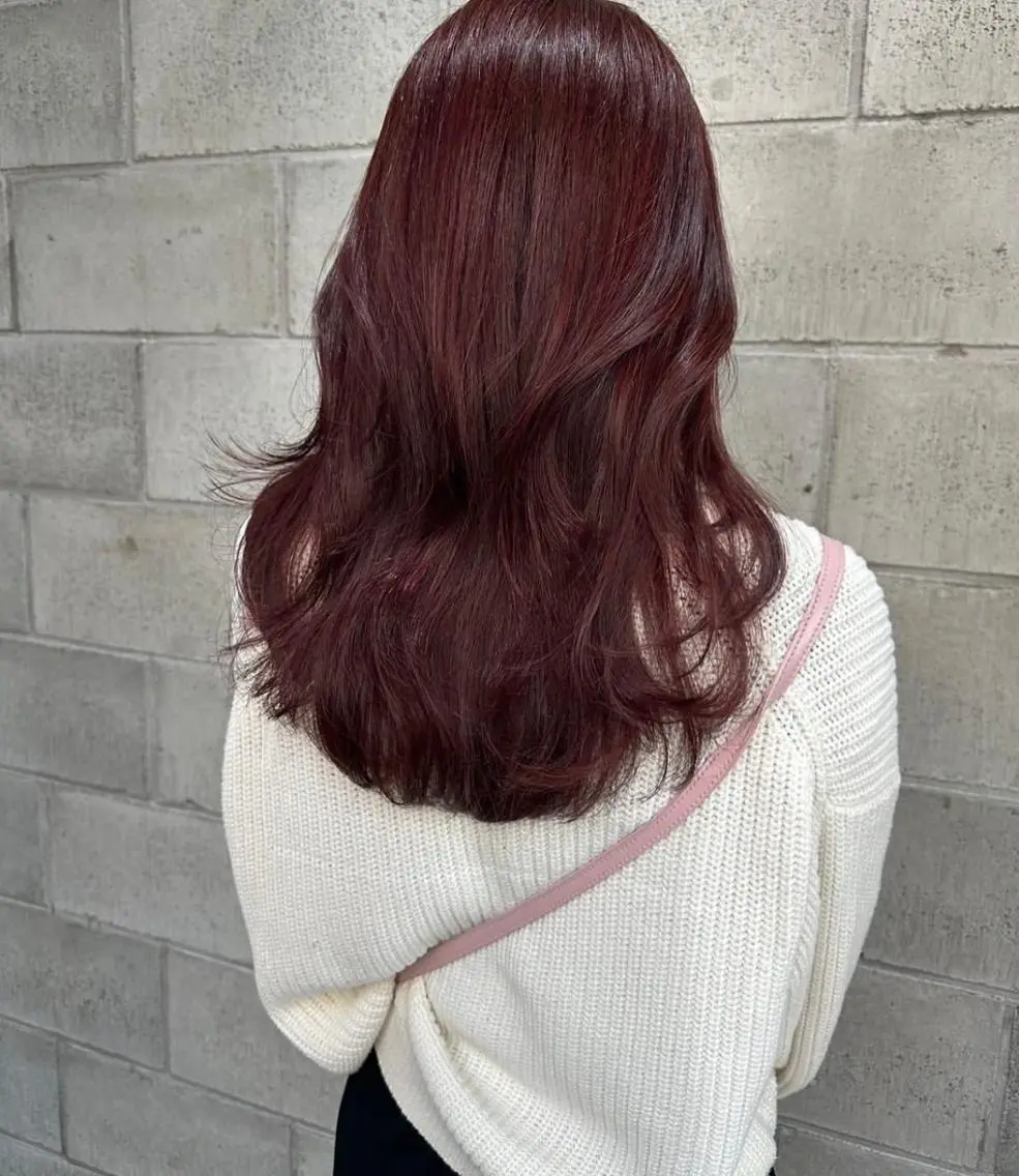 カラー ロング ブリーチ ブラウンカラー ダブルカラー ピンクカラー ピンクブラウン ヘアカラー トリートメント 韓国ヘア♡🇰🇷 暖色♡透明感カラー✨のヘアスタイル