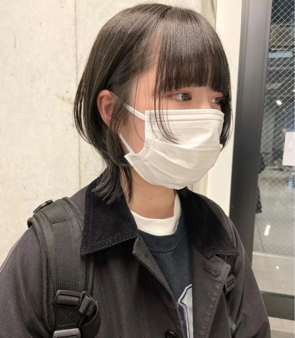 ショート カラー ウルフカット Amelie yunのヘアスタイル
