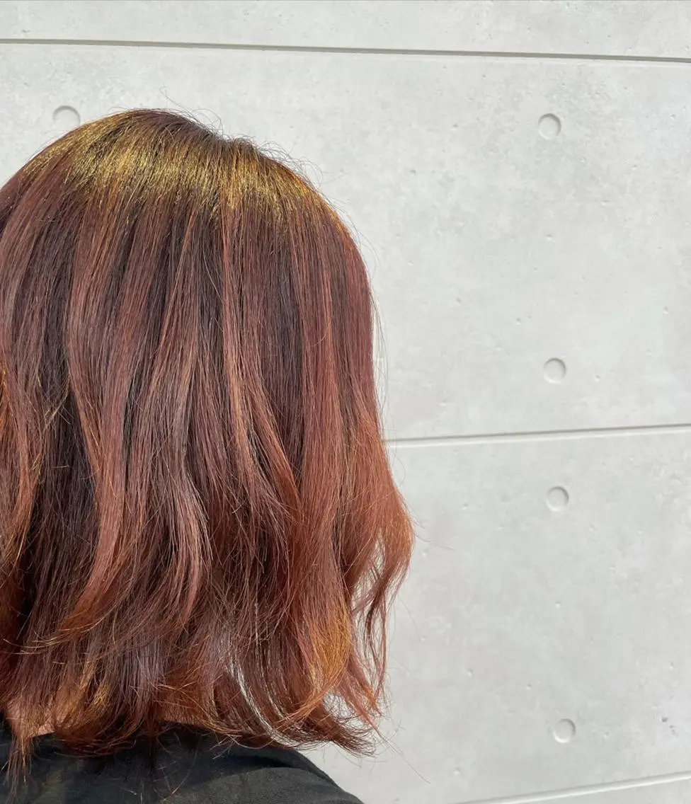 ミディアム カラー パーマ ヘアアレンジ メンズ キッズ マツエク・マツパ 子どものヘアアレンジ メンズハイライト ブラウンカラー ハイライトカラー ピンクカラー sara 荒井店のヘアスタイル