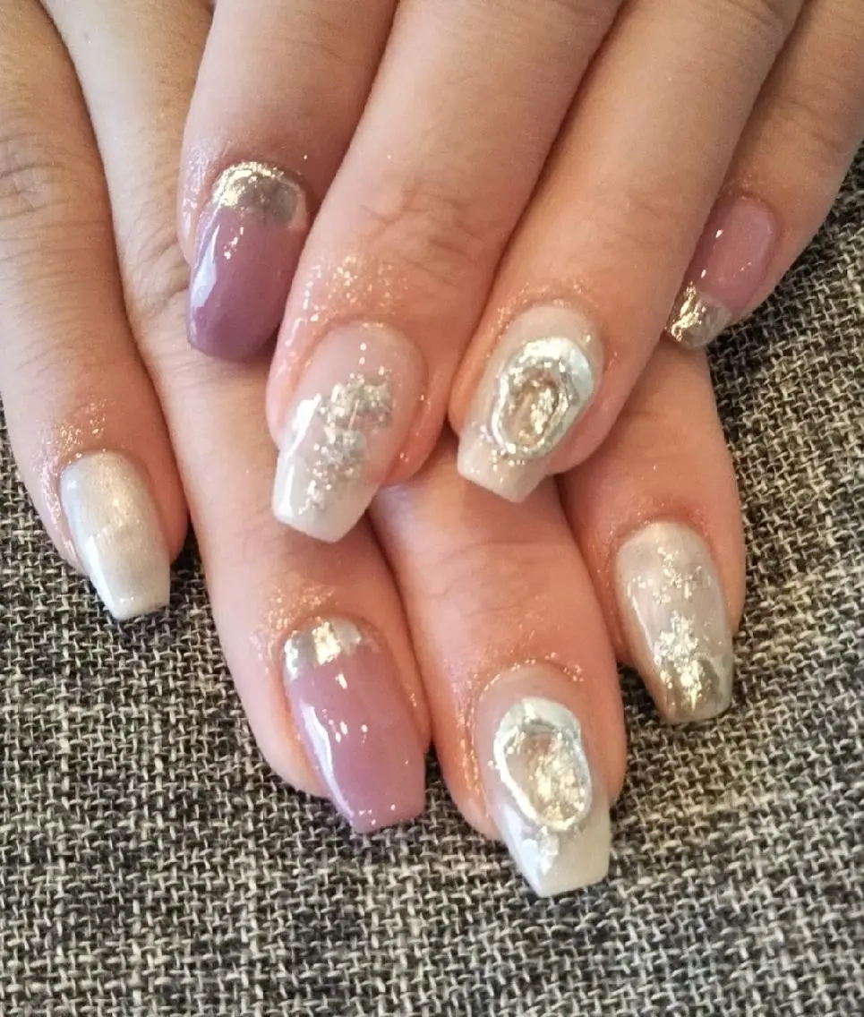 ネイル ゴージャス ニュアンスネイル ハンドネイル private salon mieのネイルデザイン