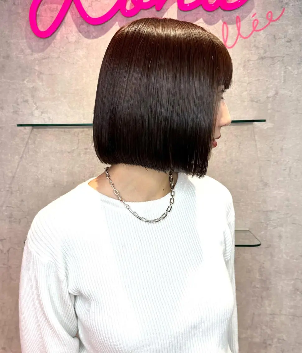 ショート カラー ブリーチ ボブ 髪質改善 縮毛矯正 🌹艶ボブの達人🌹 SYOHEIのヘアスタイル