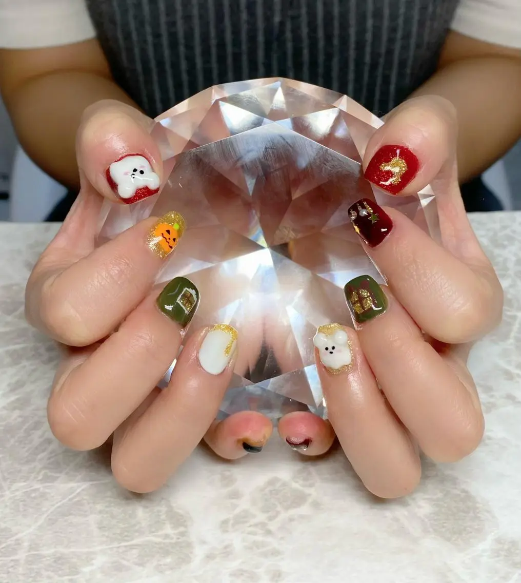 ネイル ハロウィン ハンドネイル ゆぴねいる yupinailのネイルデザイン