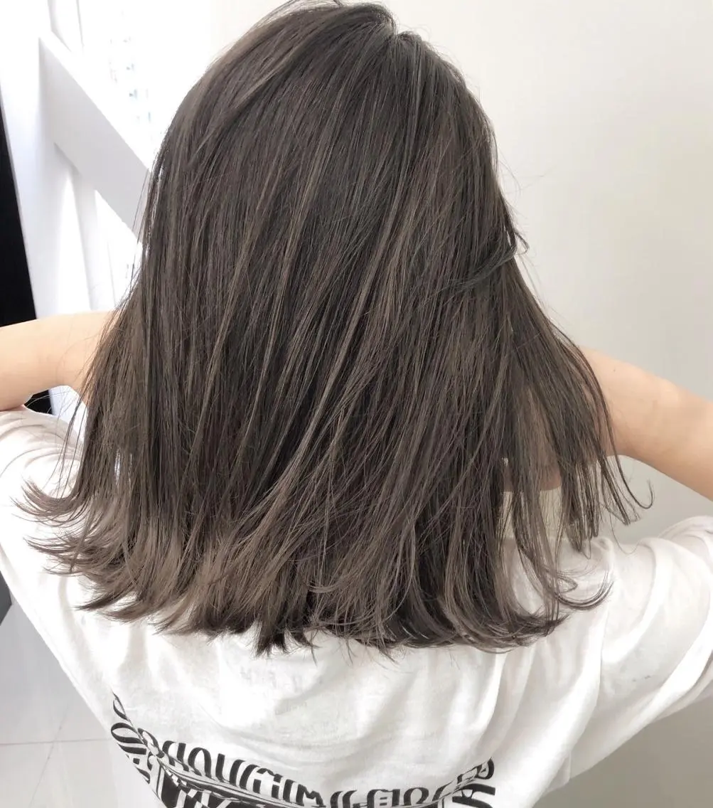 ロング カラー パーマ ヘアアレンジ 似合わせ×レイヤー× 髪質改善×t.yのヘアスタイル