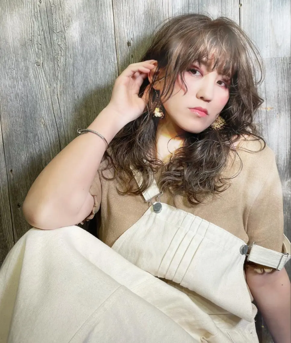 ロング カラー ベージュカラー カット ヘアカラー トリートメント 骨格整形カット/ ショート✂️堀夢哉のヘアスタイル
