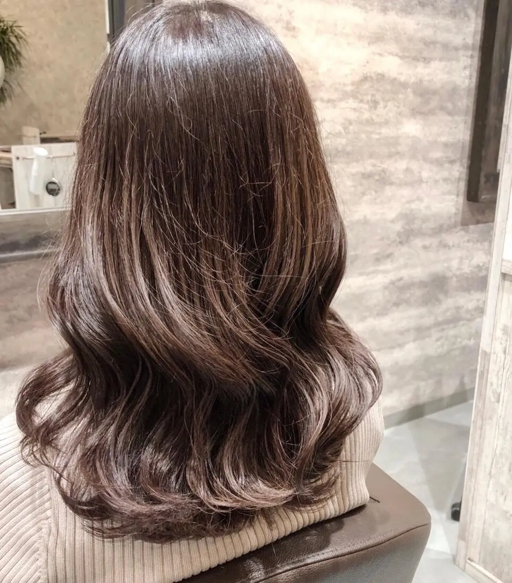 ミディアム カラー ベージュカラー モカベージュ 🫟Blanco🫟 Color&Careのヘアスタイル