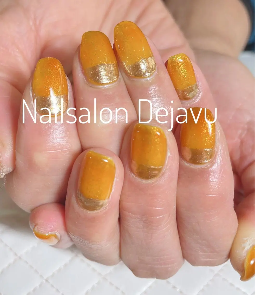 ネイル アートネイル クリアネイル ラメ(グリッター) ミラーネイル ワンカラーネイル Nail salon Dejavu 🌿のネイルデザイン