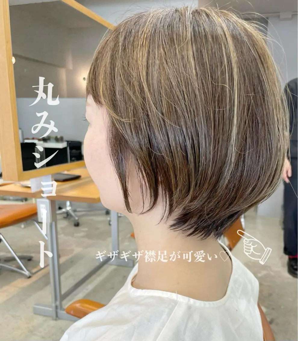 ショート ハイライト 藤本 静香のヘアスタイル