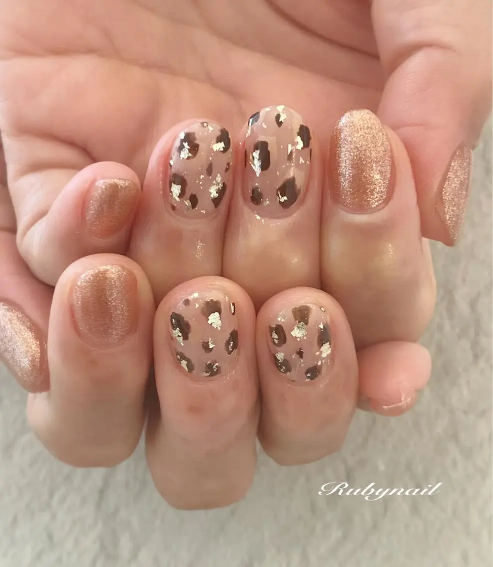 ショート ハンドネイル プライベートサロン Rubynailのネイルデザイン
