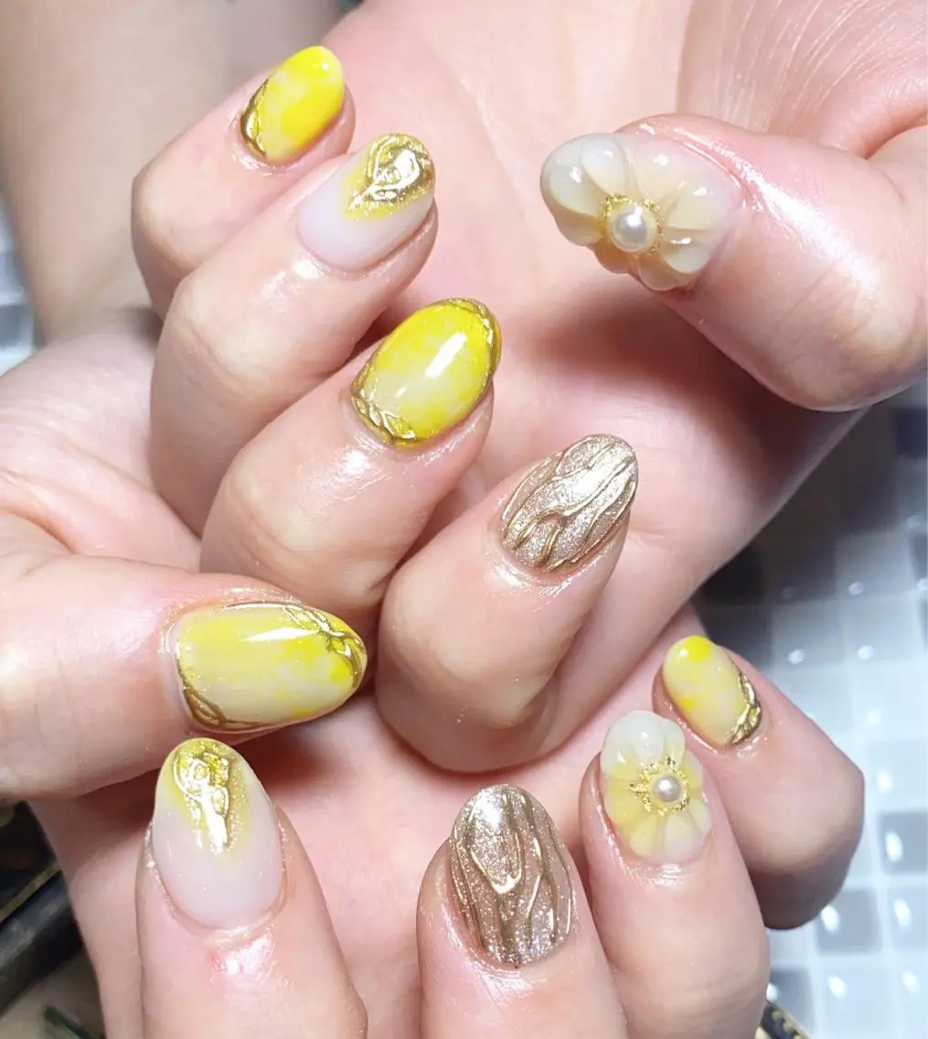 ネイル 春ネイル nailist yuiのネイルデザイン