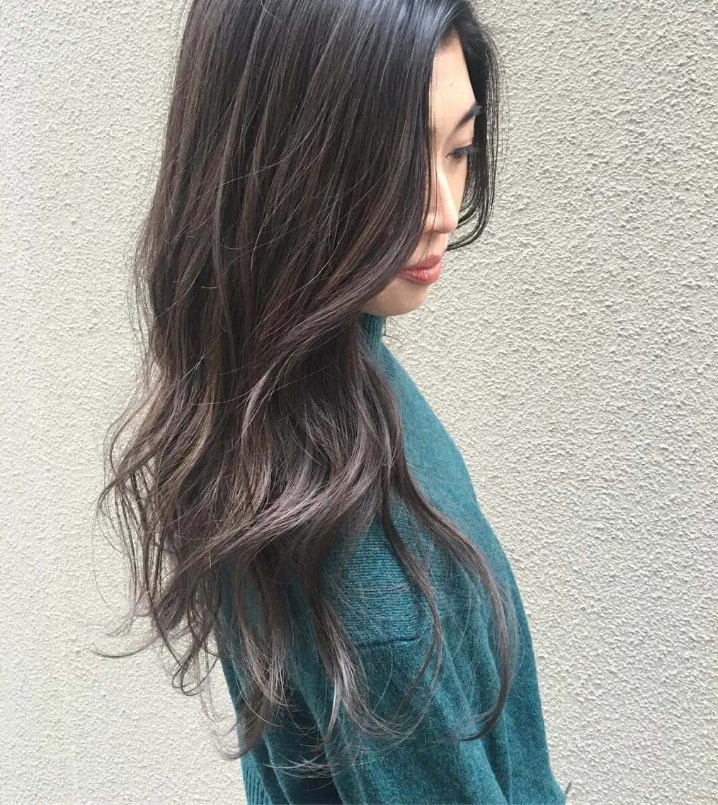 ロング カラー グラデーションカラー ハイライトカラー ハイライト Teramura Kaoriのヘアスタイル