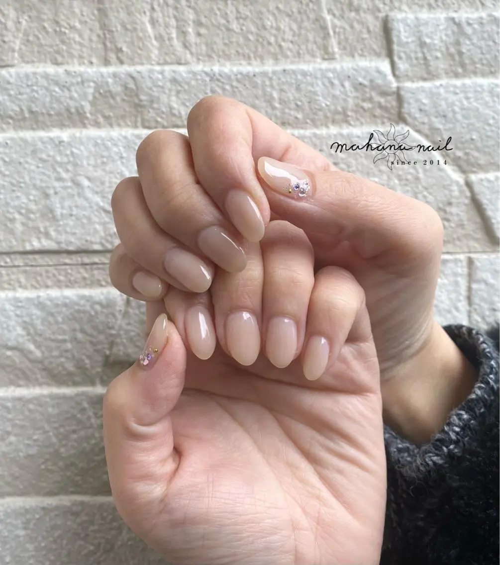 ネイル ワンカラーネイル mahana nailのネイルデザイン