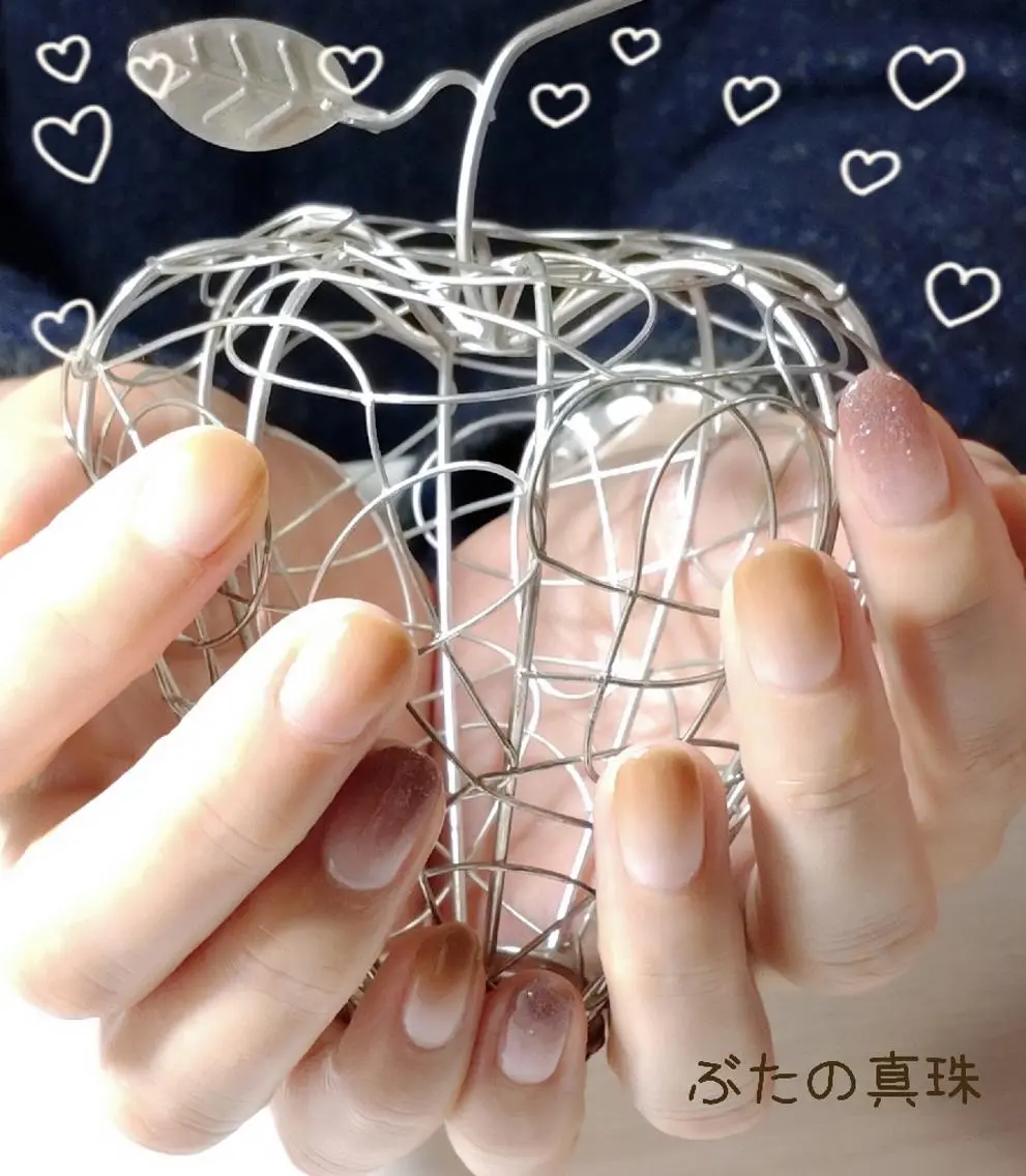 ネイル ブラウン ハンドネイル 林 珠里のネイルデザイン