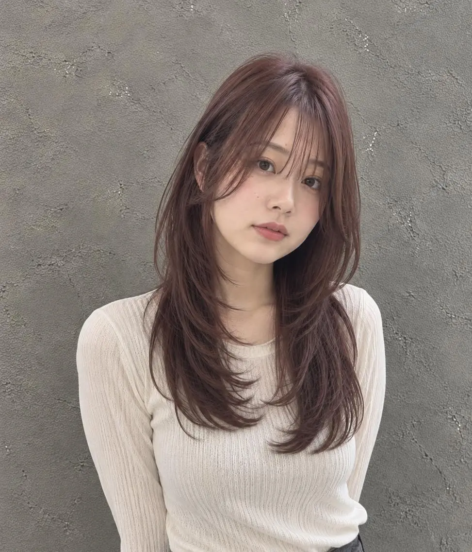 セミロング カラー 脇田 麗乃のヘアスタイル