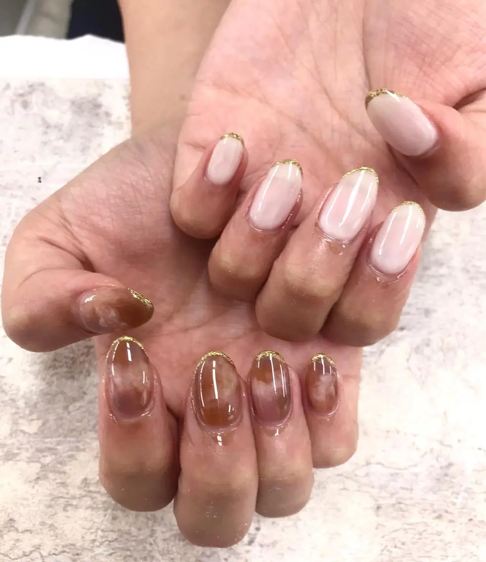 ネイル ハンドネイル ハンドケア Basic本厚木店 Mahiroᙏ̤̫͚のネイルデザイン