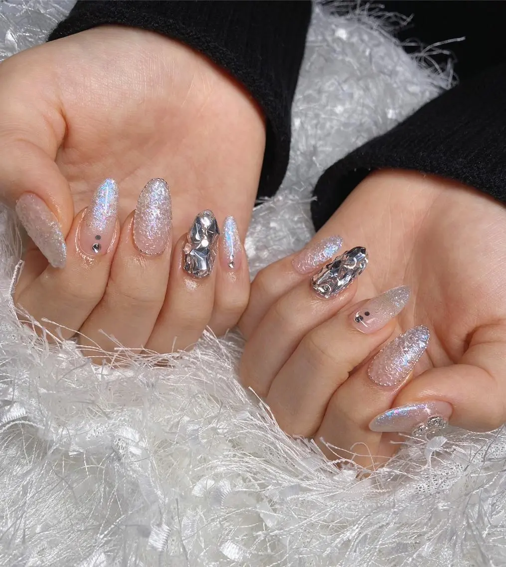 ネイル 長さ出し フレンチネイル ジェルネイル グラデーション 韓国ネイル ハンドネイル Nail&eye Belire 新宿のネイルデザイン