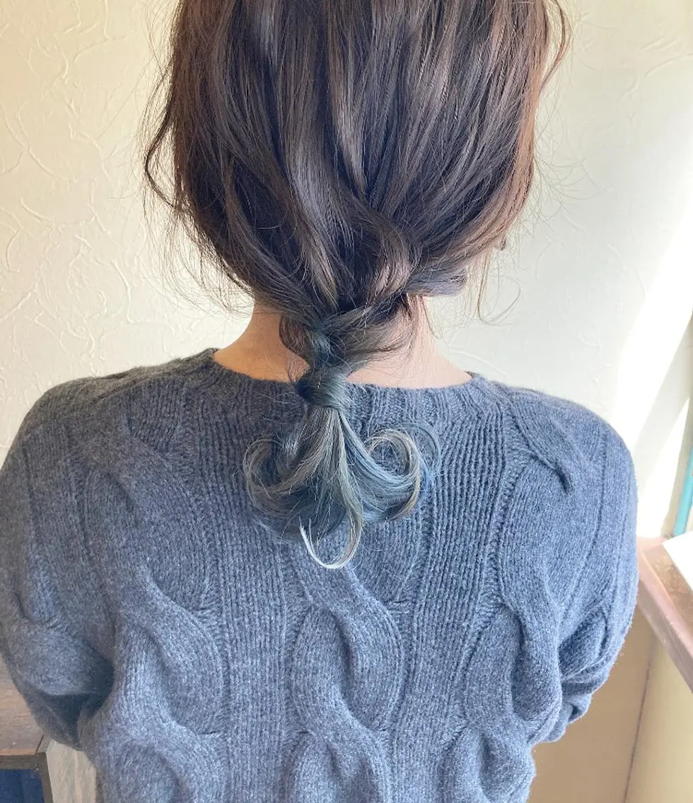 ロング ヘアアレンジ カット ヘアカラー トリートメント ant’ten 宮川 俊裕のヘアスタイル