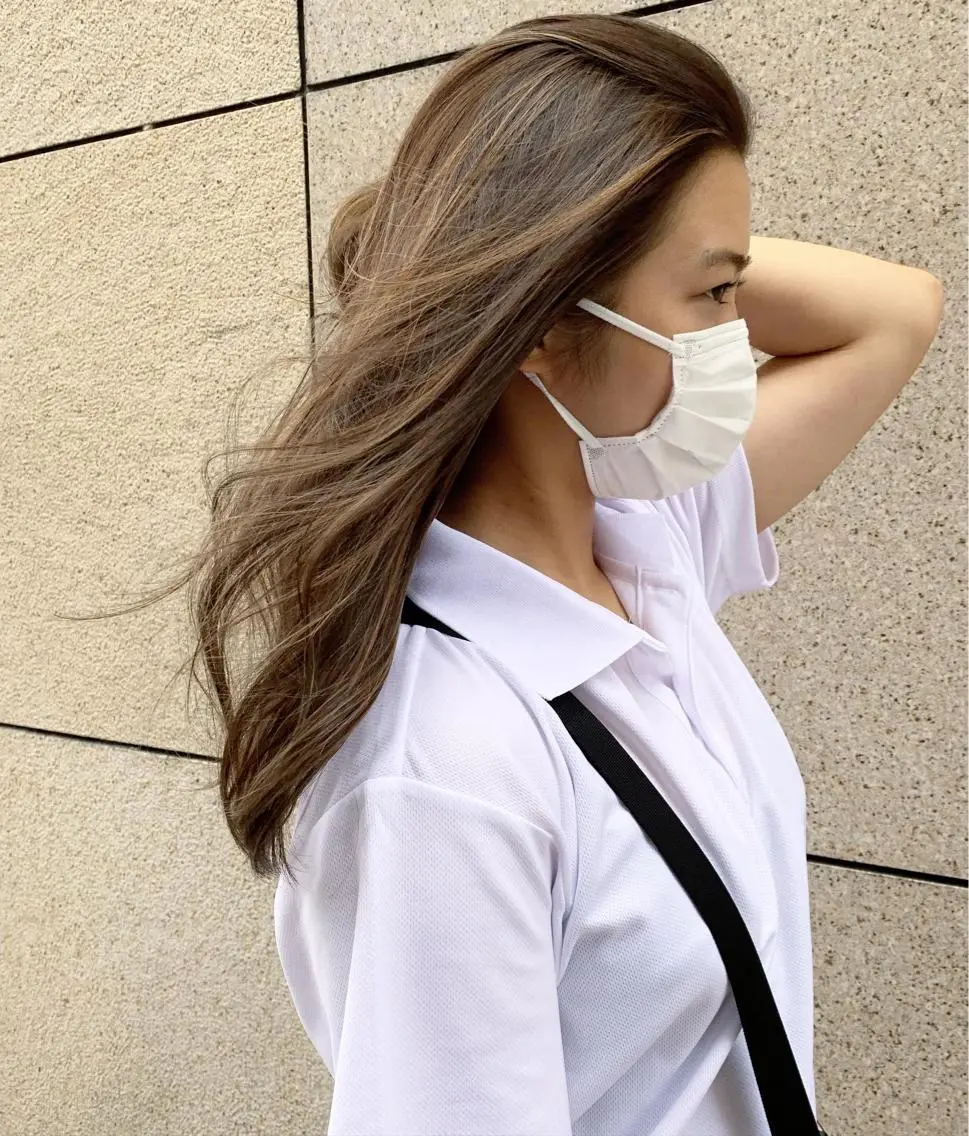 ロング カラー オチ ハナのヘアスタイル