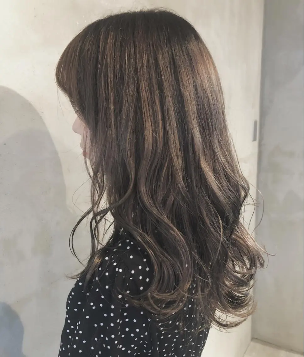 ロング カラー ヘアアレンジ アクアカラー アッシュ ハイライトカラー イルミナカラー ハイライト sano sayakaのヘアスタイル