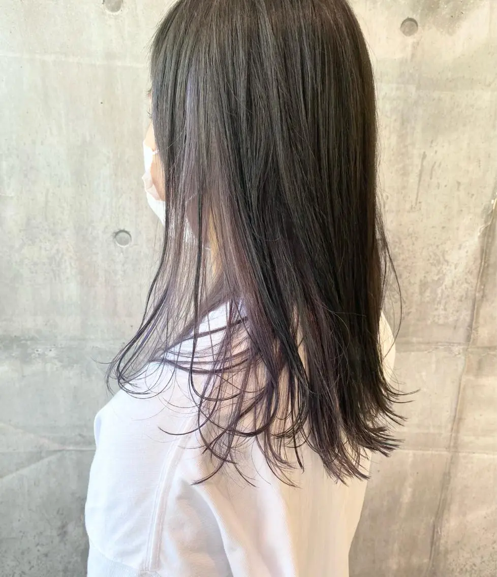 ロング カラー ウルフカット ハッシュカット/七海のヘアスタイル