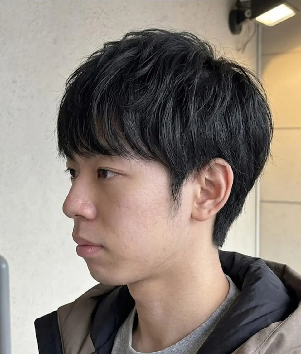 カラー ショート 黒髪 マッシュヘア カット トリートメント flencia 丸 和博|カットのヘアスタイル