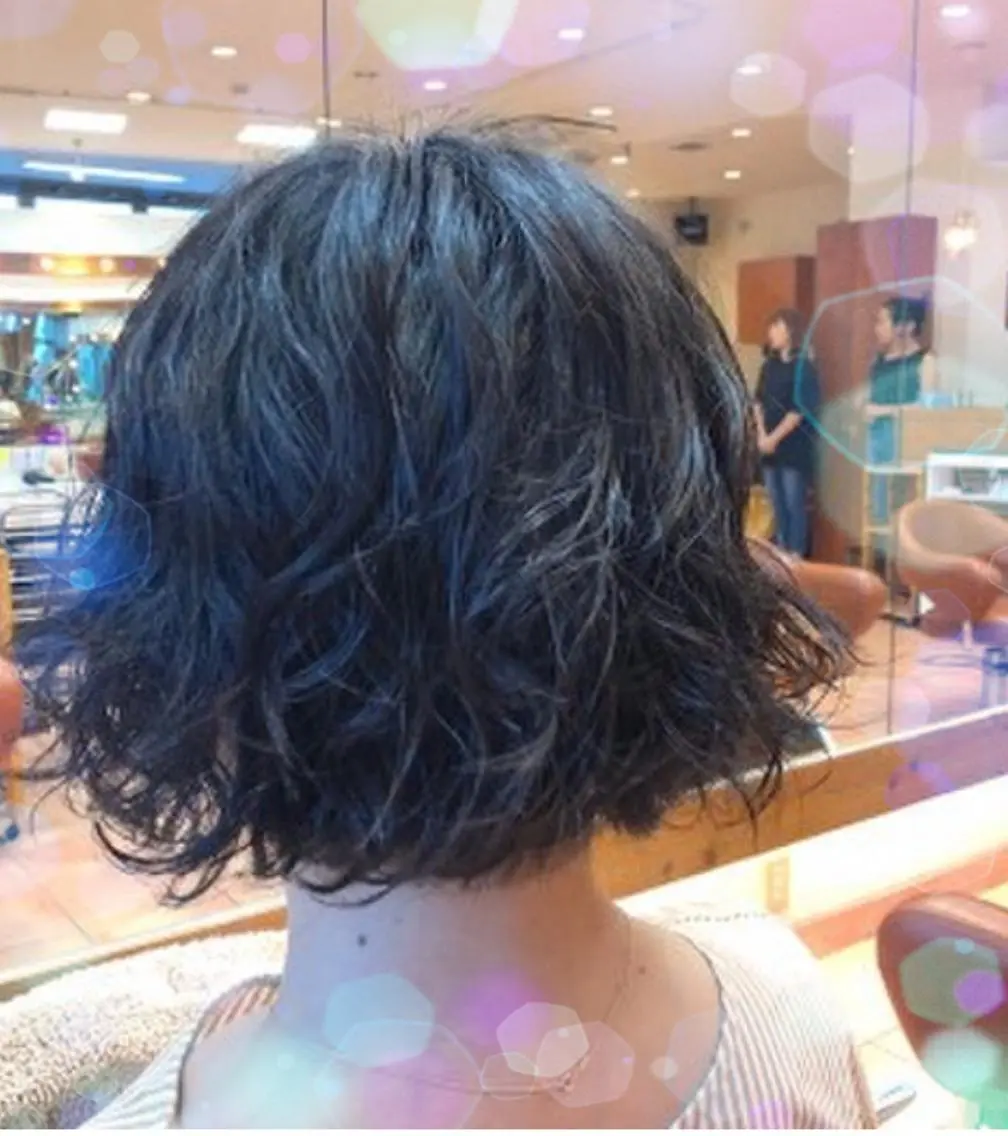 ショート パーマ カット パーマ 奥谷 美代子のヘアスタイル