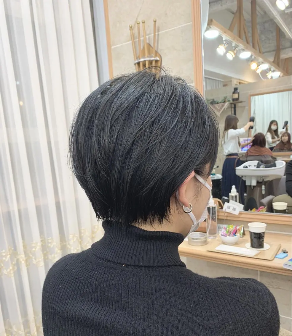 ショート カラー ショートボブ ボブ ショートヘア カット ヘアカラー トリートメント 平尾 拓也のヘアスタイル