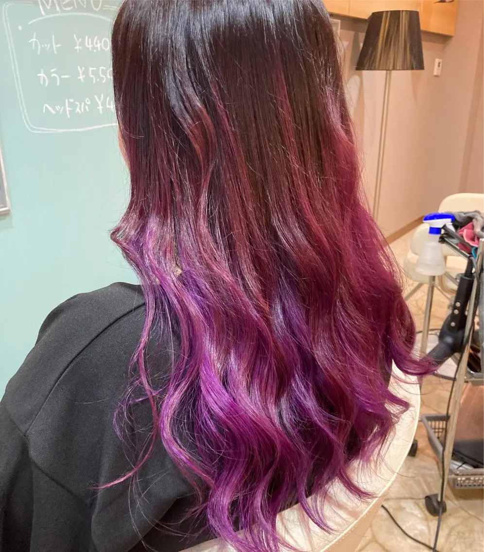 ロング カラー 谷川 穂のヘアスタイル