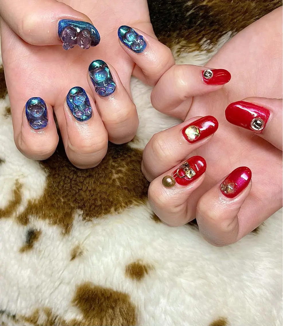 ショート パーマ ヘアアレンジ メンズ キッズ ネイル マツエク・マツパ el. by Aoのネイルデザイン