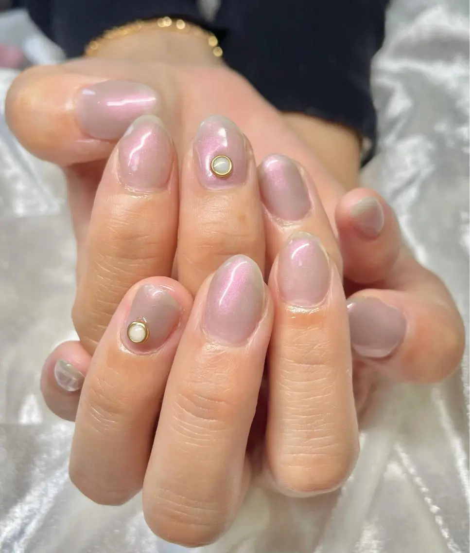 ネイル ワンカラーネイル ハンドネイル 遠藤 唯菜のネイルデザイン
