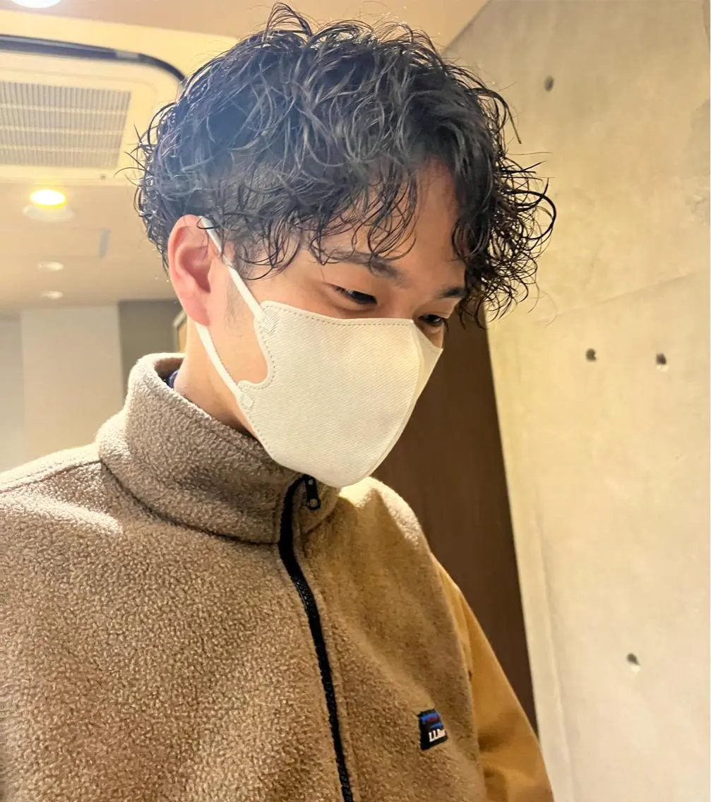 ショート パーマ メンズ カット パーマ 🌟メンズ特化🌟 やまもと　ゆめみの眉毛・アイブロウイメージ