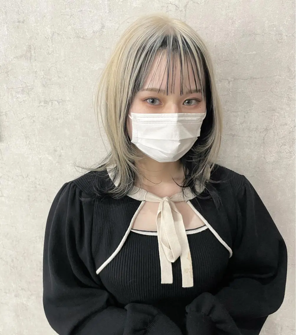 ミディアム ウルフカット カット 佐藤 香太のヘアスタイル