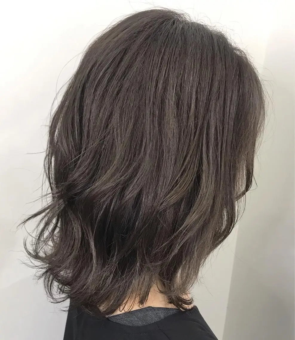 ミディアム カラー メンズ縮毛矯正 細谷碧海のヘアスタイル
