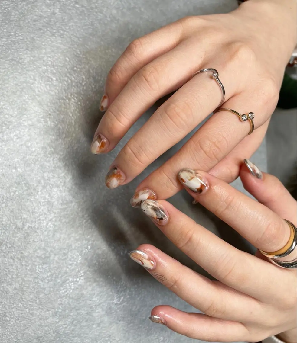 ネイル ハンドネイル フットネイル kiii.__ ✴︎*のネイルデザイン